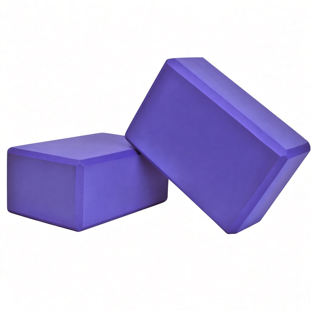 Foam Yoga Block (Set of 2) – 9" x 6" x 4"