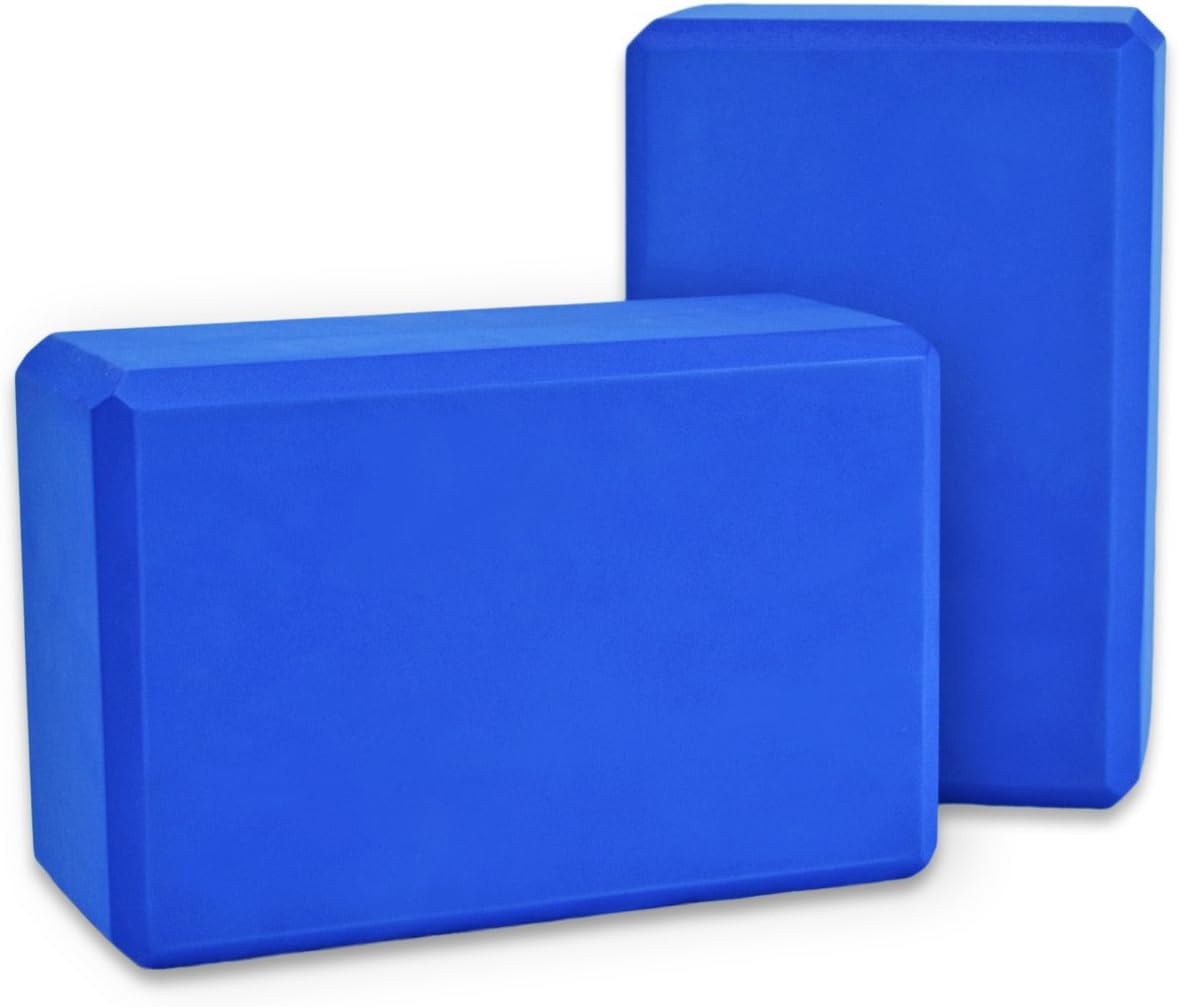 Foam Yoga Block (Set of 2) – 9" x 6" x 4"